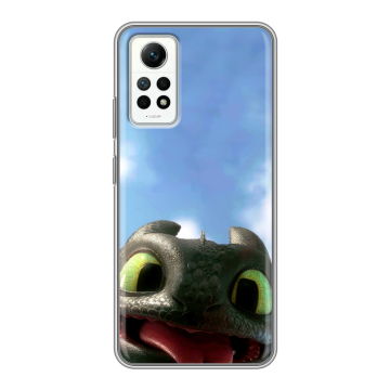 Силиконовый чехол на Xiaomi RedMi Note 12 Pro 4G с принтом Как приручить дракона Силиконовый чехол на Xiaomi RedMi Note 12 Pro 4G с принтом Как приручить дракона