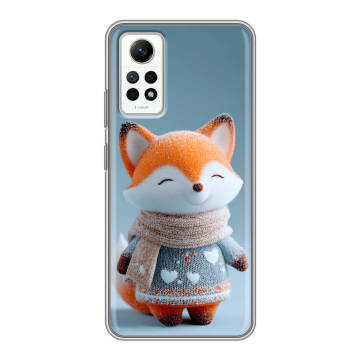 Силиконовый чехол на Xiaomi RedMi Note 12 Pro 4G с принтом Лиса