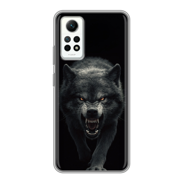 Силиконовый чехол на Xiaomi RedMi Note 12 Pro 4G с принтом Волк