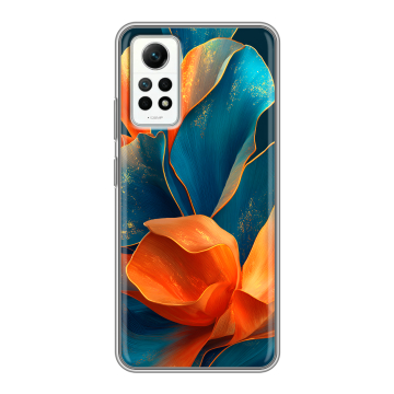 Силиконовый чехол на Xiaomi RedMi Note 12 Pro 4G с принтом Цветы