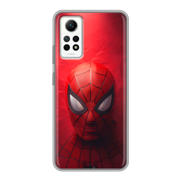 Силиконовый чехол на Xiaomi RedMi Note 12 Pro 4G с принтом Spiderman Человек паук