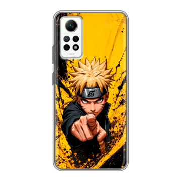 Силиконовый чехол на Xiaomi RedMi Note 12 Pro 4G с принтом Naruto Наруто