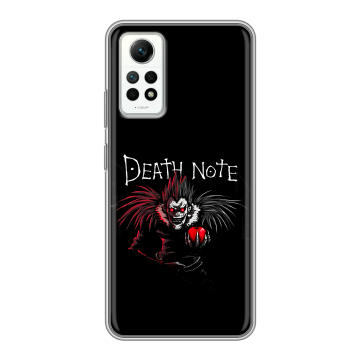 Силиконовый чехол на Xiaomi RedMi Note 12 Pro 4G с принтом Death note Тетрадь смерти Силиконовый чехол на Xiaomi RedMi Note 12 Pro 4G с принтом Death note Тетрадь смерти