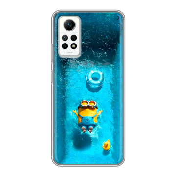 Силиконовый чехол на Xiaomi RedMi Note 12 Pro 4G с принтом Миньоны Силиконовый чехол на Xiaomi RedMi Note 12 Pro 4G с принтом Миньоны