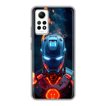 Силиконовый чехол на Xiaomi RedMi Note 12 Pro 4G с принтом IronMan Железный человек Силиконовый чехол на Xiaomi RedMi Note 12 Pro 4G с принтом IronMan Железный человек