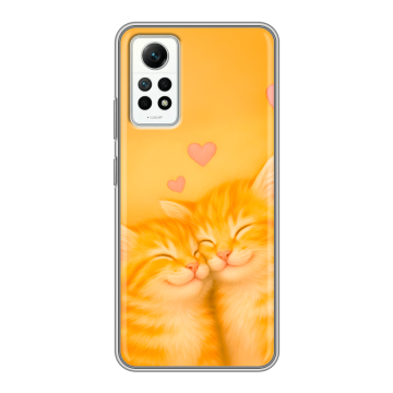 Силиконовый чехол на Xiaomi RedMi Note 12 Pro 4G с принтом Милые котята Силиконовый чехол на Xiaomi RedMi Note 12 Pro 4G с принтом Милые котята
