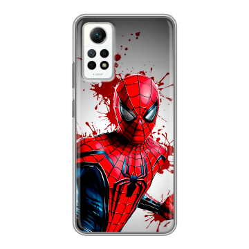 Силиконовый чехол на Xiaomi RedMi Note 12 Pro 4G с принтом Spiderman Человек паук Силиконовый чехол на Xiaomi RedMi Note 12 Pro 4G с принтом Spiderman Человек паук