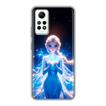 Силиконовый чехол на Xiaomi RedMi Note 12 Pro 4G с принтом Холодное сердце Frozen