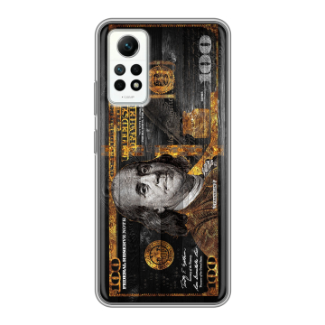 Силиконовый чехол на Xiaomi RedMi Note 12 Pro 4G с принтом Доллар деньги Силиконовый чехол на Xiaomi RedMi Note 12 Pro 4G с принтом Доллар деньги