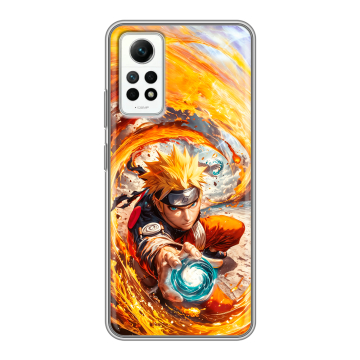 Силиконовый чехол на Xiaomi RedMi Note 12 Pro 4G с принтом Аниме Наруто Naruto