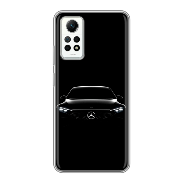 Силиконовый чехол на Xiaomi RedMi Note 12 Pro 4G с принтом Mercedes Мерседес
