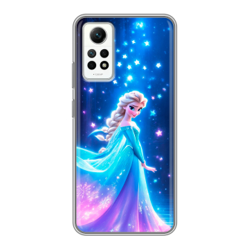 Силиконовый чехол на Xiaomi RedMi Note 12 Pro 4G с принтом Холодное сердце Frozen