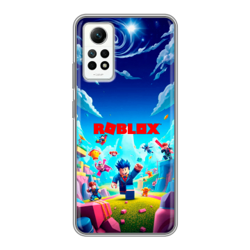 Силиконовый чехол на Xiaomi RedMi Note 12 Pro 4G с принтом Roblox Роблокс Силиконовый чехол на Xiaomi RedMi Note 12 Pro 4G с принтом Roblox Роблокс