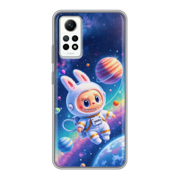 Силиконовый чехол на Xiaomi RedMi Note 12 Pro 4G с принтом Labubu Лабубу Силиконовый чехол на Xiaomi RedMi Note 12 Pro 4G с принтом Labubu Лабубу