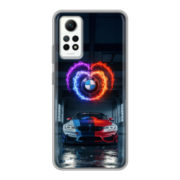 Силиконовый чехол на Xiaomi RedMi Note 12 Pro 4G с принтом BMW БМВ Силиконовый чехол на Xiaomi RedMi Note 12 Pro 4G с принтом BMW БМВ