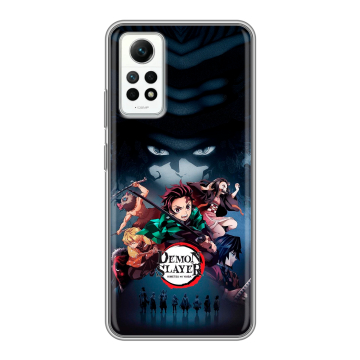 Силиконовый чехол на Xiaomi RedMi Note 12 Pro 4G с принтом Demon Slayer Клинок рассекающий демонов Силиконовый чехол на Xiaomi RedMi Note 12 Pro 4G с принтом Demon Slayer Клинок рассекающий демонов