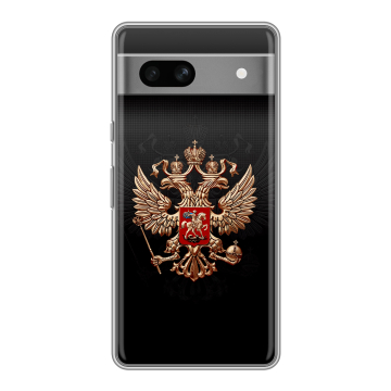 Силиконовый чехол на Google Pixel 7A с принтом Герб России