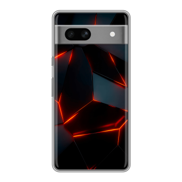 Силиконовый чехол на Google Pixel 7A с принтом Яркие абстракции