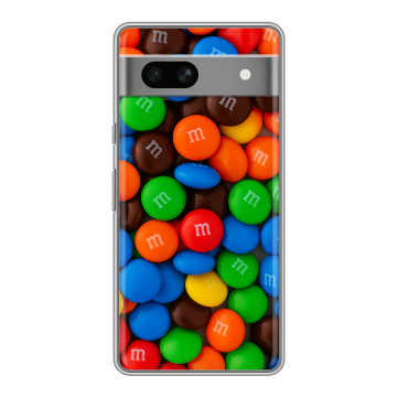 Силиконовый чехол на Google Pixel 7A с принтом Конфеты
