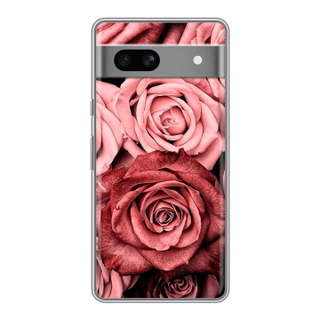 Силиконовый чехол на Google Pixel 7A с принтом Цветы розы