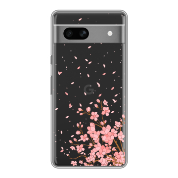 Силиконовый чехол на Google Pixel 7A с принтом Ветка сакуры Силиконовый чехол на Google Pixel 7A с принтом Ветка сакуры