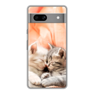Силиконовый чехол на Google Pixel 7A с принтом Котята Силиконовый чехол на Google Pixel 7A с принтом Котята