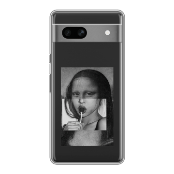 Силиконовый чехол на Google Pixel 7A с принтом Мона Лиза Силиконовый чехол на Google Pixel 7A с принтом Мона Лиза