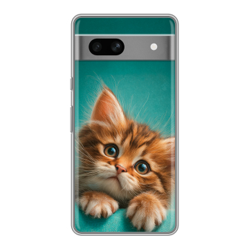 Силиконовый чехол на Google Pixel 7A с принтом котенок Силиконовый чехол на Google Pixel 7A с принтом котенок