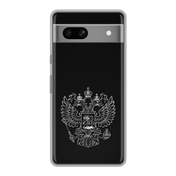 Силиконовый чехол на Google Pixel 7A с принтом Герб России Силиконовый чехол на Google Pixel 7A с принтом Герб России