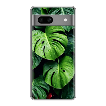 Силиконовый чехол на Google Pixel 7A с принтом Листья Силиконовый чехол на Google Pixel 7A с принтом Листья