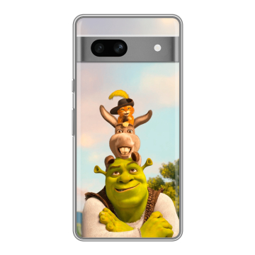 Силиконовый чехол на Google Pixel 7A с принтом Шрек Shrek Силиконовый чехол на Google Pixel 7A с принтом Шрек Shrek
