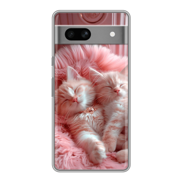 Силиконовый чехол на Google Pixel 7A с принтом котята котики Силиконовый чехол на Google Pixel 7A с принтом котята котики