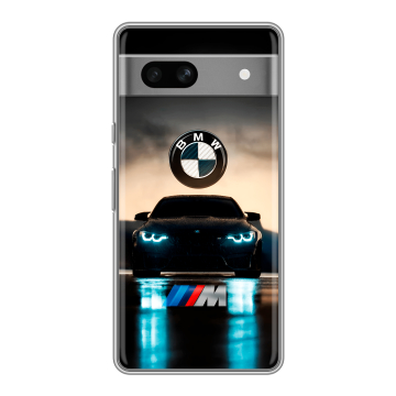 Силиконовый чехол на Google Pixel 7A с принтом БМВ BMW Силиконовый чехол на Google Pixel 7A с принтом БМВ BMW