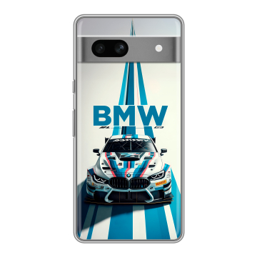 Силиконовый чехол на Google Pixel 7A с принтом БМВ BMW Силиконовый чехол на Google Pixel 7A с принтом БМВ BMW