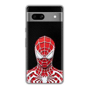 Силиконовый чехол на Google Pixel 7A с принтом человек паук spiderman Силиконовый чехол на Google Pixel 7A с принтом человек паук spiderman
