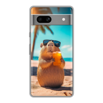 Силиконовый чехол на Google Pixel 7A с принтом Капибара Силиконовый чехол на Google Pixel 7A с принтом Капибара