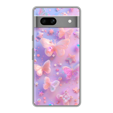 Силиконовый чехол на Google Pixel 7A с принтом Бабочки Силиконовый чехол на Google Pixel 7A с принтом Бабочки