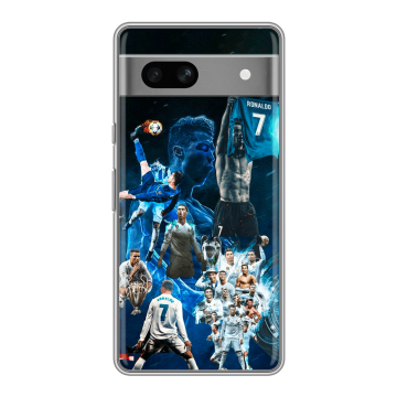Силиконовый чехол на Google Pixel 7A с принтом Реал Роналдо Силиконовый чехол на Google Pixel 7A с принтом Реал Роналдо