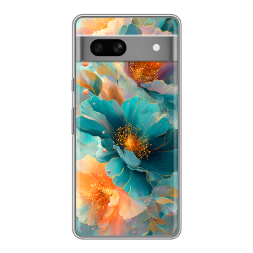 Силиконовый чехол на Google Pixel 7A с принтом Цветы Силиконовый чехол на Google Pixel 7A с принтом Цветы