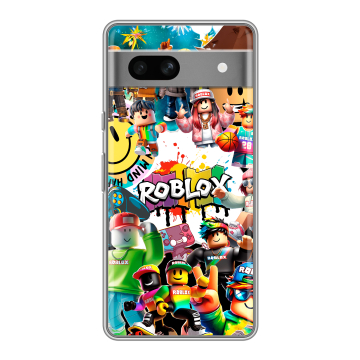 Силиконовый чехол на Google Pixel 7A с принтом Roblox Роблокс Силиконовый чехол на Google Pixel 7A с принтом Roblox Роблокс