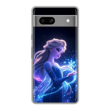 Силиконовый чехол на Google Pixel 7A с принтом Холодное сердце Frozen Силиконовый чехол на Google Pixel 7A с принтом Холодное сердце Frozen