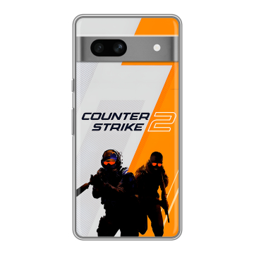 Силиконовый чехол на Google Pixel 7A с принтом Counter Strike Силиконовый чехол на Google Pixel 7A с принтом Counter Strike