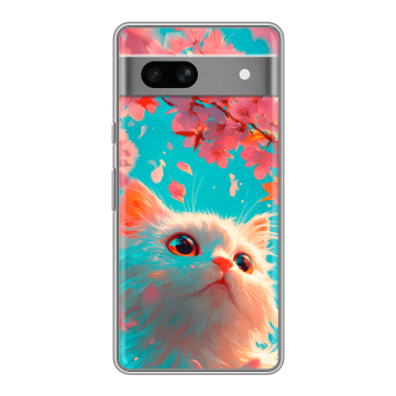 Силиконовый чехол на Google Pixel 7A с принтом Красивый кот Силиконовый чехол на Google Pixel 7A с принтом Красивый кот