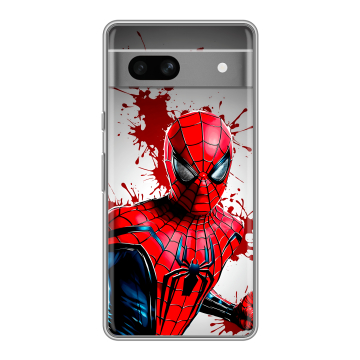 Силиконовый чехол на Google Pixel 7A с принтом Spiderman Человек паук Силиконовый чехол на Google Pixel 7A с принтом Spiderman Человек паук