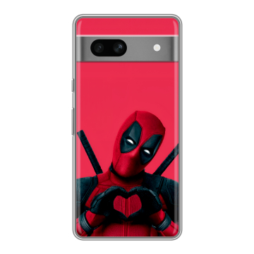Силиконовый чехол на Google Pixel 7A с принтом Дедпул Deadpool Силиконовый чехол на Google Pixel 7A с принтом Дедпул Deadpool