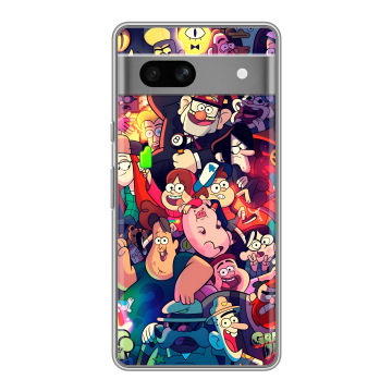 Силиконовый чехол на Google Pixel 7A с принтом Gravity Falls Гравити Фолз Силиконовый чехол на Google Pixel 7A с принтом Gravity Falls Гравити Фолз