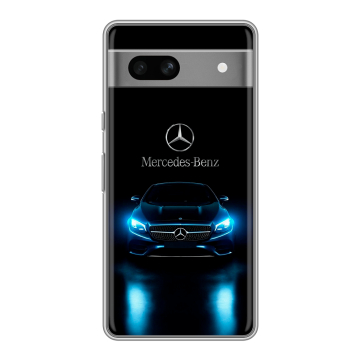 Силиконовый чехол на Google Pixel 7A с принтом Mercedes Мерседес Силиконовый чехол на Google Pixel 7A с принтом Mercedes Мерседес