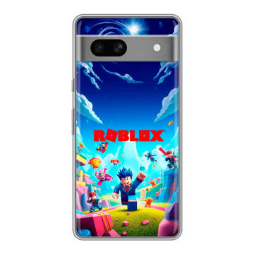 Силиконовый чехол на Google Pixel 7A с принтом Roblox Роблокс Силиконовый чехол на Google Pixel 7A с принтом Roblox Роблокс