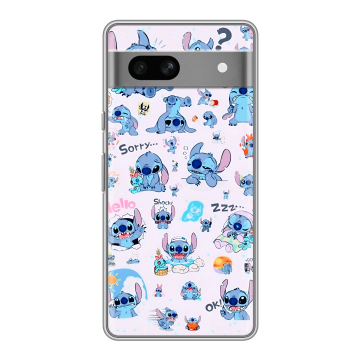 Силиконовый чехол на Google Pixel 7A с принтом Лило и Стич Силиконовый чехол на Google Pixel 7A с принтом Лило и Стич