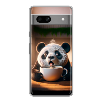 Силиконовый чехол на Google Pixel 7A с принтом смешная панда Силиконовый чехол на Google Pixel 7A с принтом смешная панда